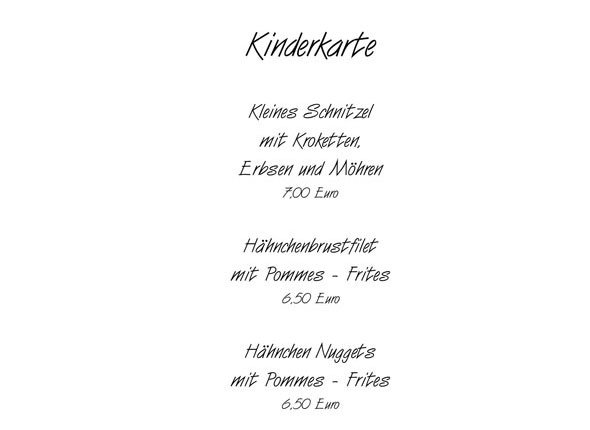 Usere - Abendkarte - im Grasberger Hof